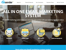 Tablet Screenshot of 24sender.com